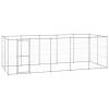 Outdoor Dog Kennel Galvanized Steel 130.2 ft²