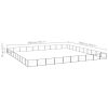 Dog Kennel Black 1076.4 ft² Steel