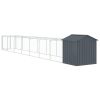 Dog House with Roof Anthracite 46.1"x320.1"x48.4" Galvanized Steel