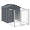 Dog House with Roof Anthracite 46.1"x400.4"x48.4" Galvanized Steel