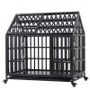 Heavy Duty Dog Cage pet Crate with Roof