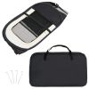 Foldable Dog Playpen with Carrying Bag Black 35.4"x35.4"x22.8"