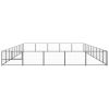 Dog Kennel Black 484.4 ft² Steel