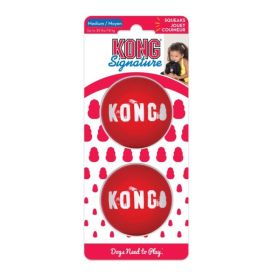 KONG Signature Ball Dog Toy Medium - 2 count