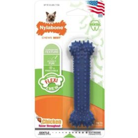 Nylabone Dental Chew Bone - Chicken Flavor - Petite (1 Pack)