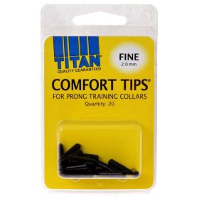 Titan Comfort Tips for Prong Training Collars - Fine (2.0 mm) - 20 Count