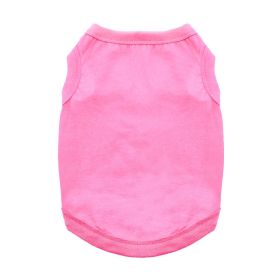 100% Cotton Dog Tanks (Color: Carnation Pink, size: X-Small)